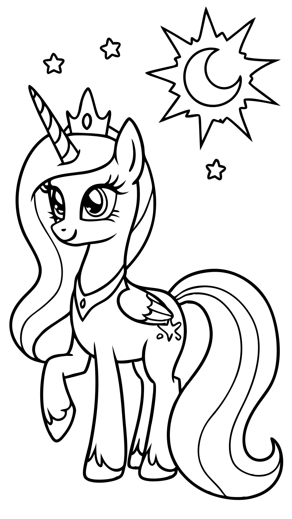 coloriages princesse Celestia